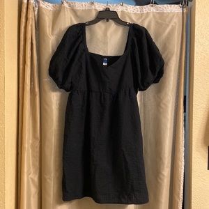 Old Navy flutter sleeve fit and flare dress, size L